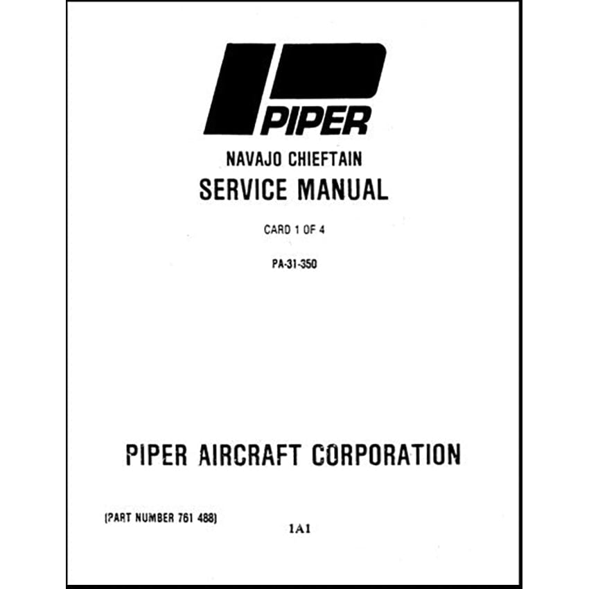 Piper Altimatic III C Maintenance Manual – Printed Paper Manual (Reprint)