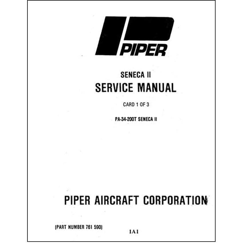 Piper PA34-200T Seneca II Maintenance Manual | Essco Repro
