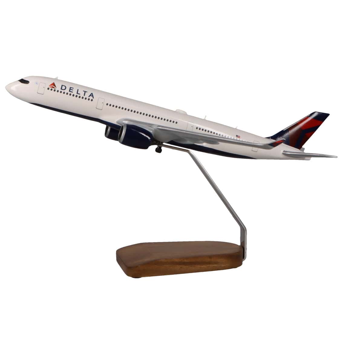 High Flying Models Aircraft Models Airbus A350-900 Delta Air Lines Large Mahogany Model