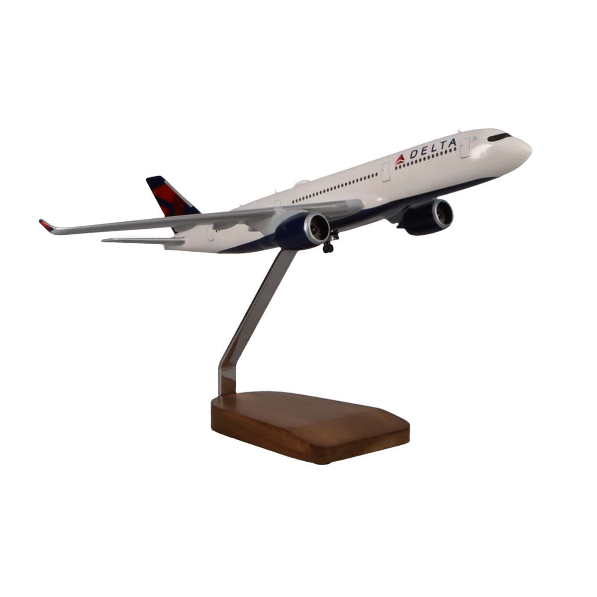 High Flying Models Aircraft Models Airbus A350-900 Delta Air Lines Large Mahogany Model