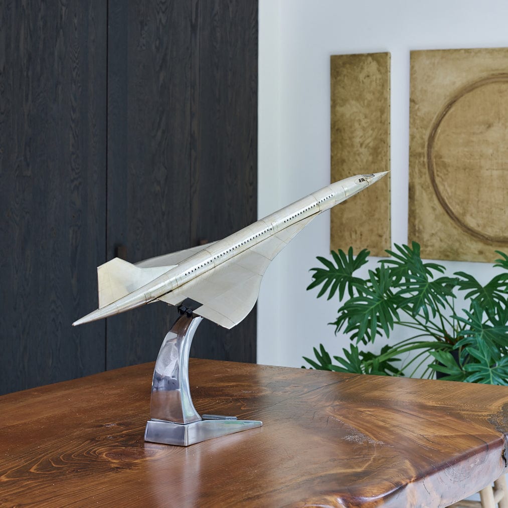 Authentic Models Aircraft Models Authentic Models Concorde AP460: Elegant Polished Aluminum Replica
