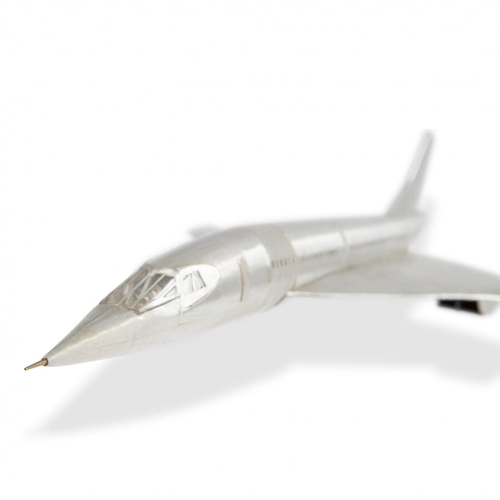 Authentic Models Aircraft Models Authentic Models Concorde AP460: Elegant Polished Aluminum Replica