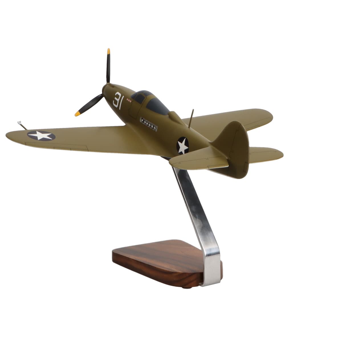 High Flying Models Aircraft Models Bell P-39 Aircobra Large Mahogany Model