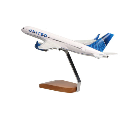High Flying Models Aircraft Models Boeing 757-200 United Airlines Large Mahogany Model
