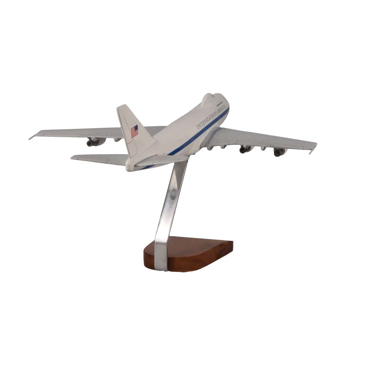 High Flying Models Aircraft Models Boeing E-4 Advanced Airborne Command Post Large Mahogany Model