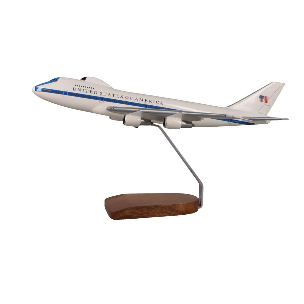 High Flying Models Aircraft Models Boeing E-4 Advanced Airborne Command Post Large Mahogany Model
