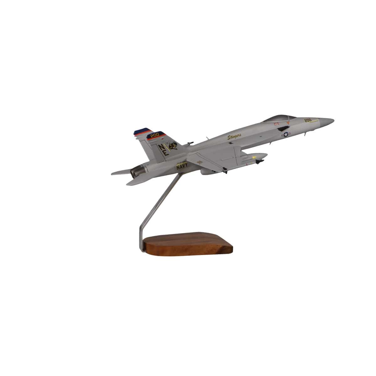 High Flying Models Aircraft Models Boeing F/A-18E Super Hornet Stingers Large Mahogany Model