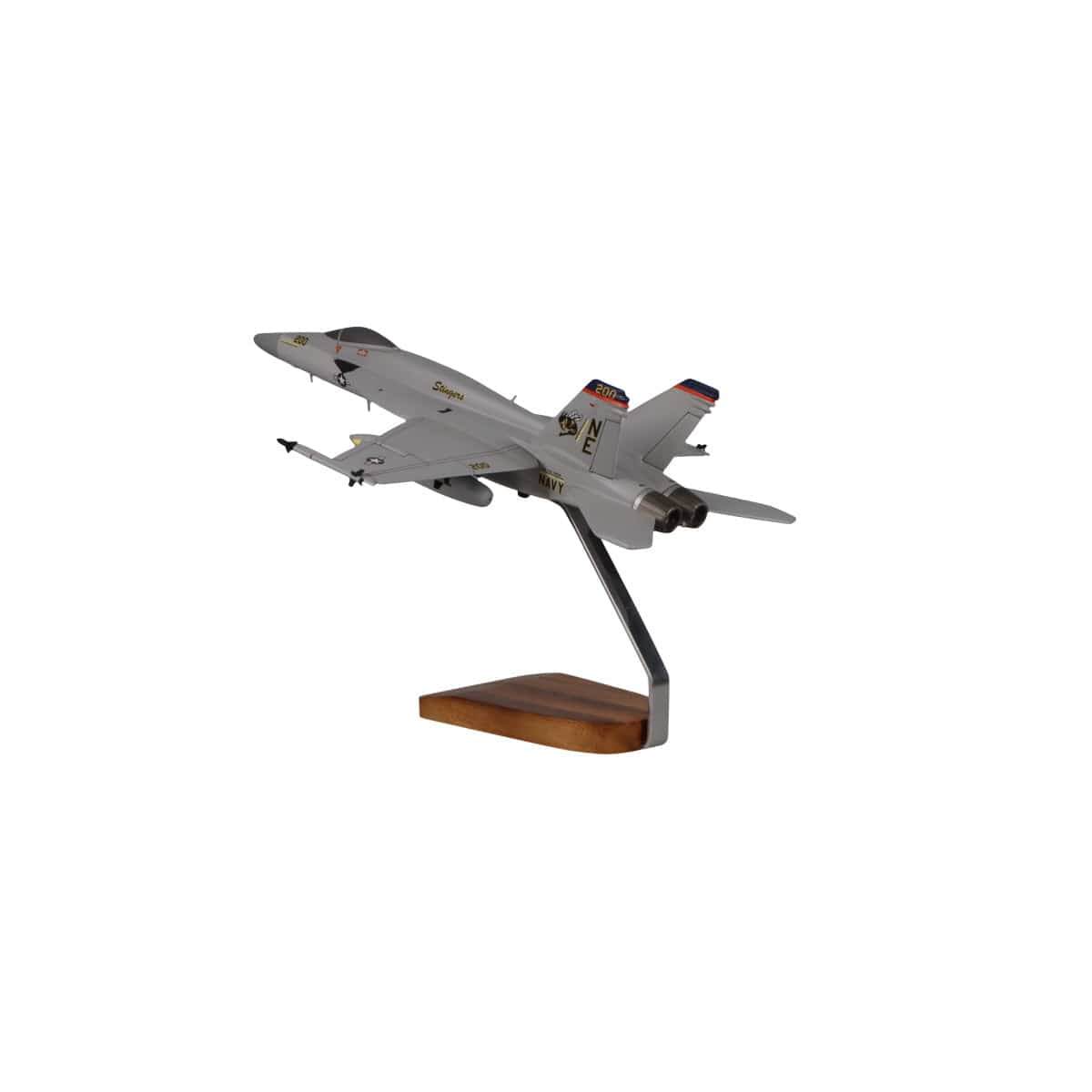 High Flying Models Aircraft Models Boeing F/A-18E Super Hornet Stingers Large Mahogany Model
