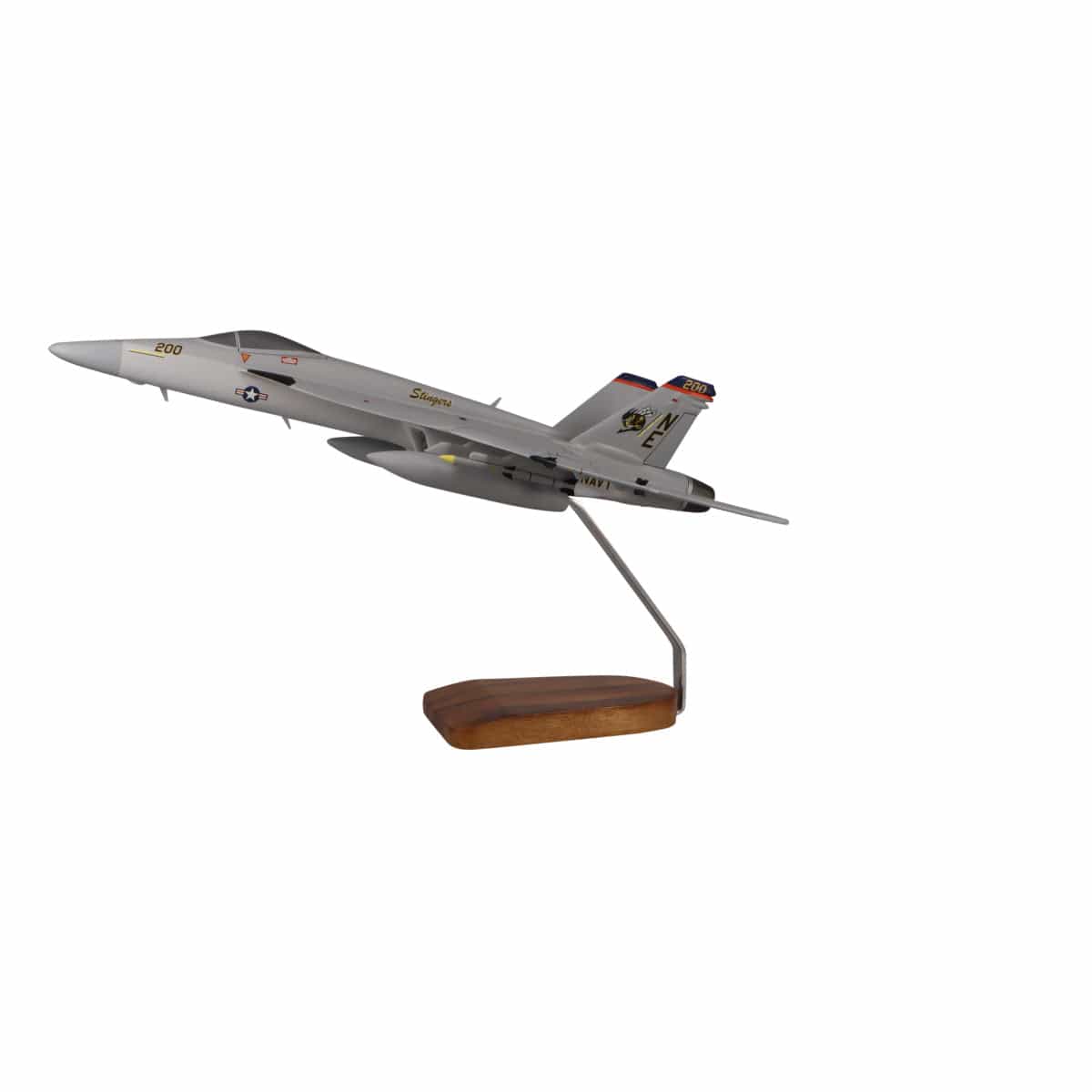 High Flying Models Aircraft Models Boeing F/A-18E Super Hornet Stingers Large Mahogany Model