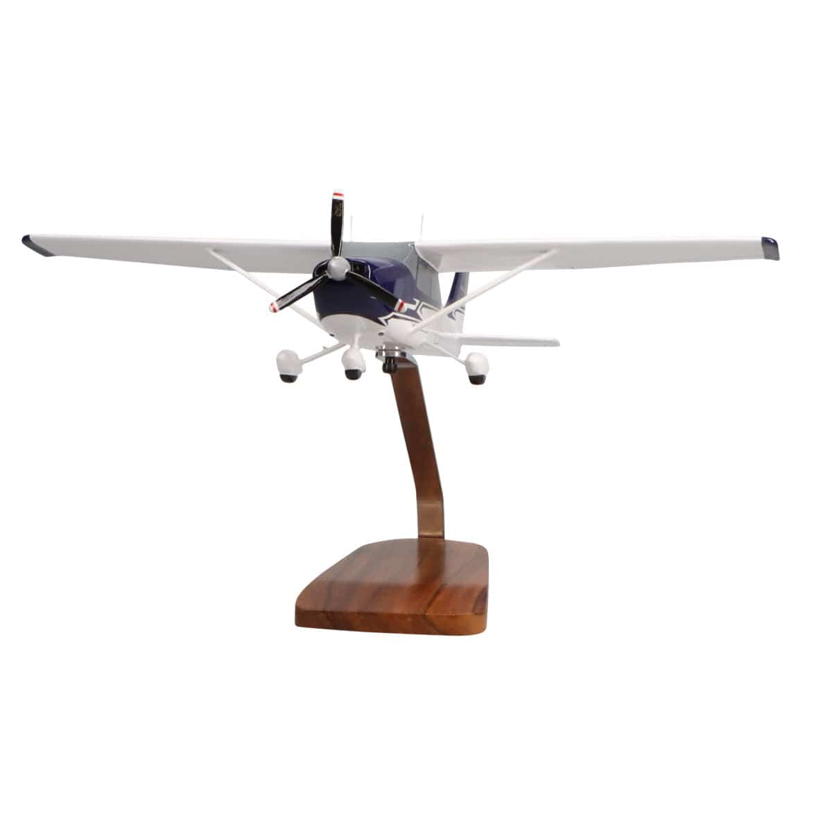 High Flying Models Aircraft Models Cessna 182 Skylane (Blue & White) Large Mahogany Model