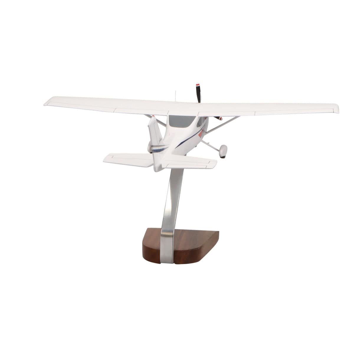 High Flying Models Aircraft Models Cessna 182 Skylane (White) Large Mahogany Model