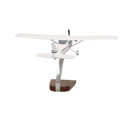High Flying Models Aircraft Models Cessna 182 Skylane (White) Large Mahogany Model
