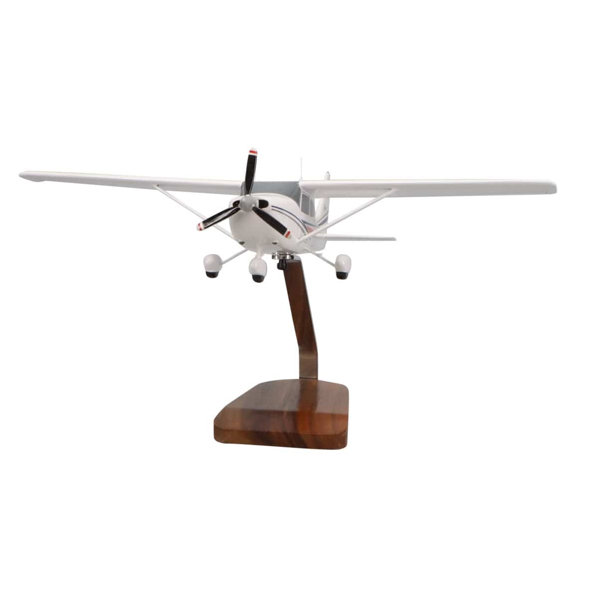 High Flying Models Aircraft Models Cessna 182 Skylane (White) Large Mahogany Model
