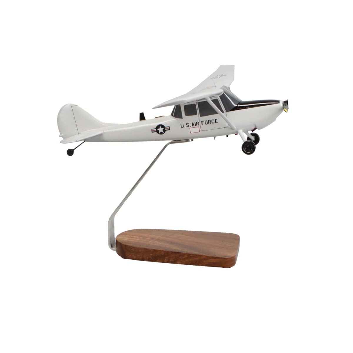 High Flying Models Aircraft Models Cessna O-1 Bird Dog Large Mahogany Model