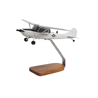 High Flying Models Aircraft Models Cessna O-1 Bird Dog Large Mahogany Model