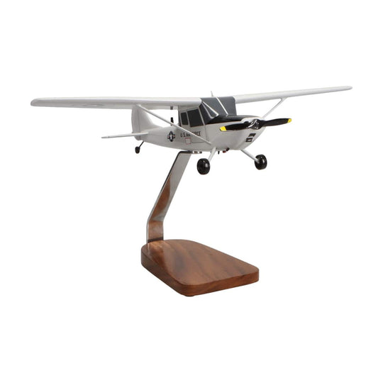 High Flying Models Aircraft Models Cessna O-1 Bird Dog Large Mahogany Model