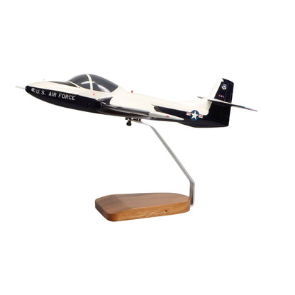 High Flying Models Aircraft Models Cessna T-37B Tweetie Bird (Blue/White) Large Mahogany Model