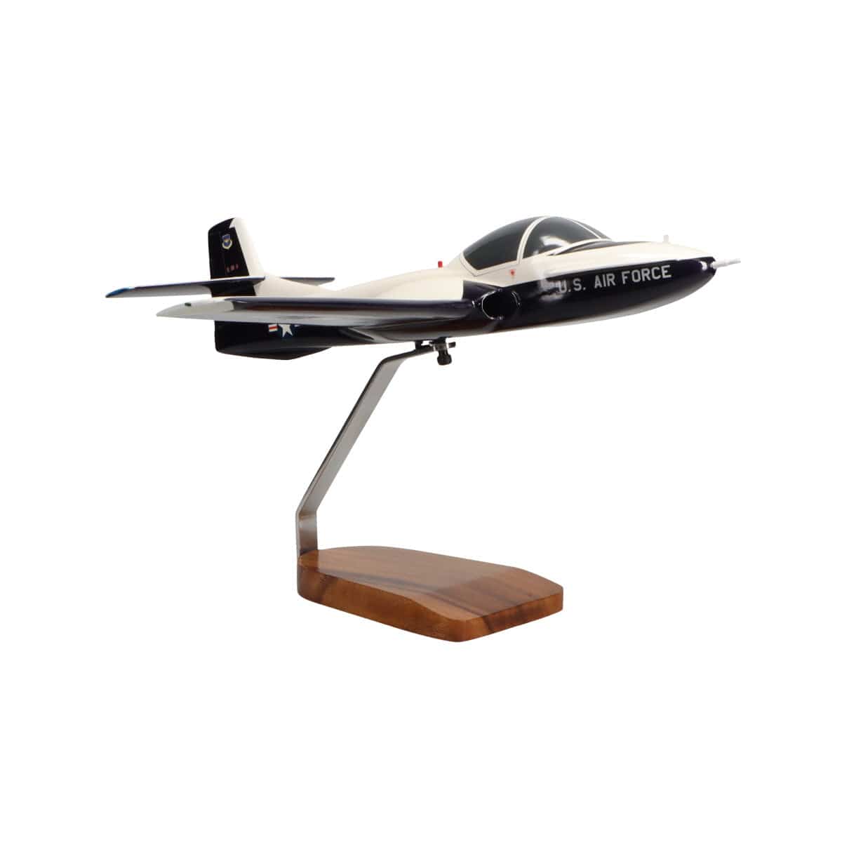 High Flying Models Aircraft Models Cessna T-37B Tweetie Bird (Blue/White) Large Mahogany Model