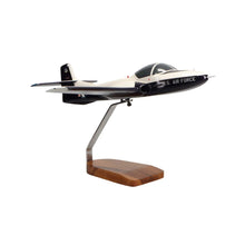 High Flying Models Aircraft Models Cessna T-37B Tweetie Bird (Blue/White) Large Mahogany Model
