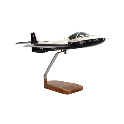 High Flying Models Aircraft Models Cessna T-37B Tweetie Bird (Blue/White) Large Mahogany Model