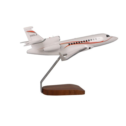 High Flying Models Aircraft Models Dassault Falcon 900 Large Mahogany Model