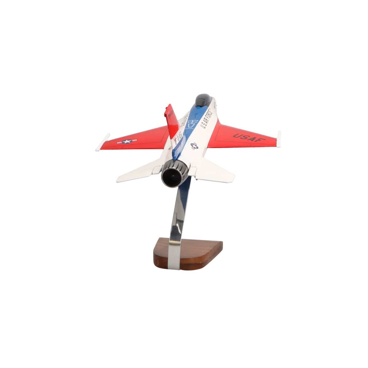High Flying Models Aircraft Models F-16 Viper Demo Team Large Mahogany Model