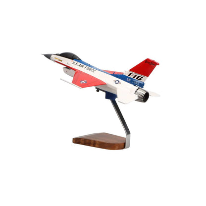 High Flying Models Aircraft Models F-16 Viper Demo Team Large Mahogany Model