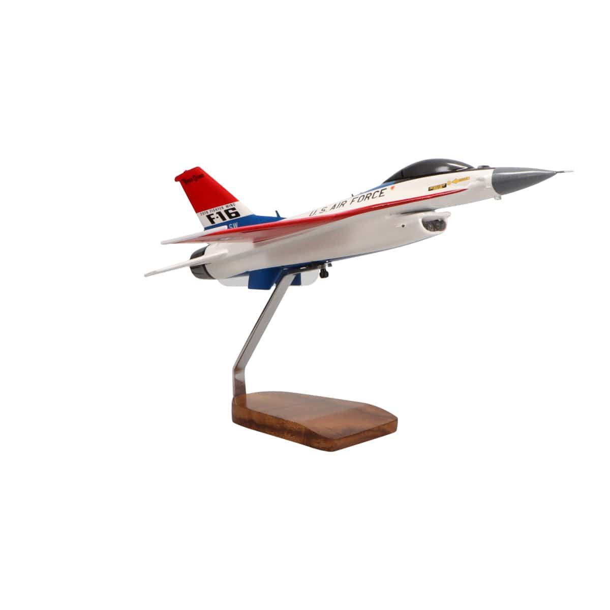 High Flying Models Aircraft Models F-16 Viper Demo Team Large Mahogany Model