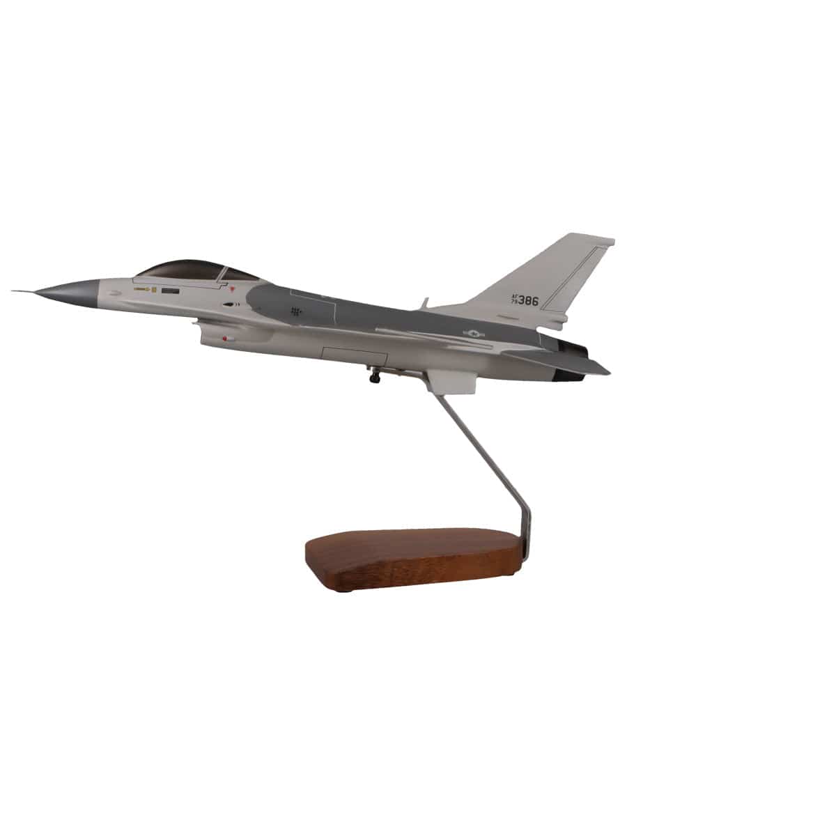 High Flying Models Aircraft Models General Dynamics F-16A Falcon U.S. Air Force Large Mahogany Model
