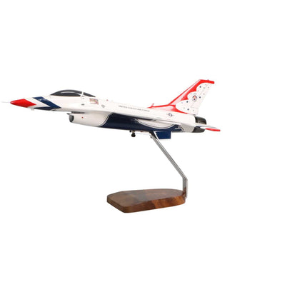 High Flying Models Aircraft Models General Dynamics F-16A Thunderbirds Large Mahogany Model