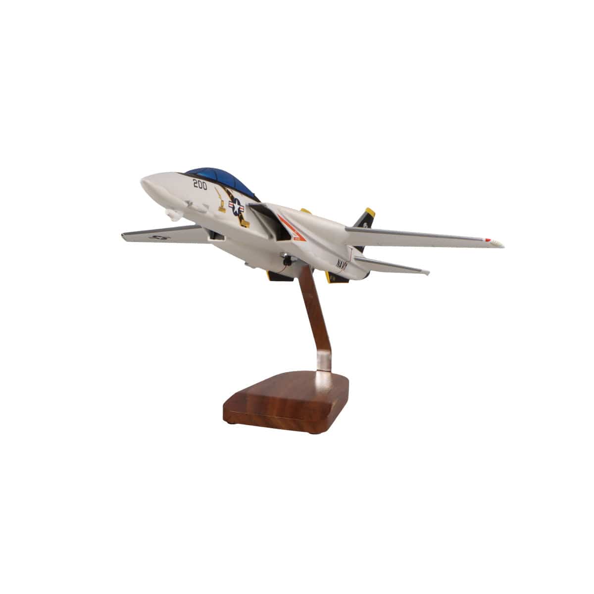 High Flying Models Aircraft Models Grumman F-14A Tomcat VF-84 Jolly Rogers Large Mahogany Model