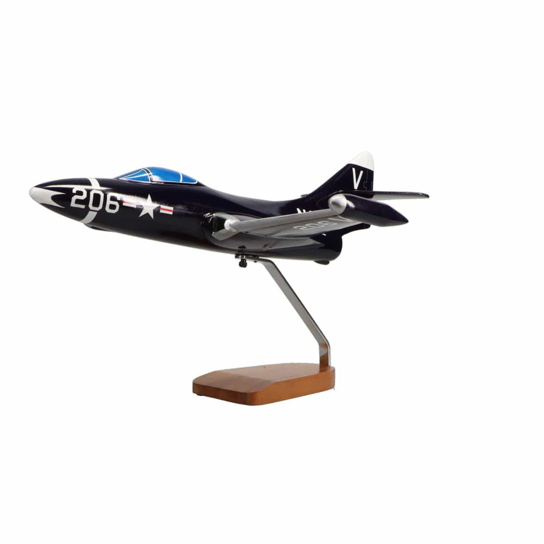 Grumman F9F-5 Panther Model – Handcrafted Mahogany | HFM