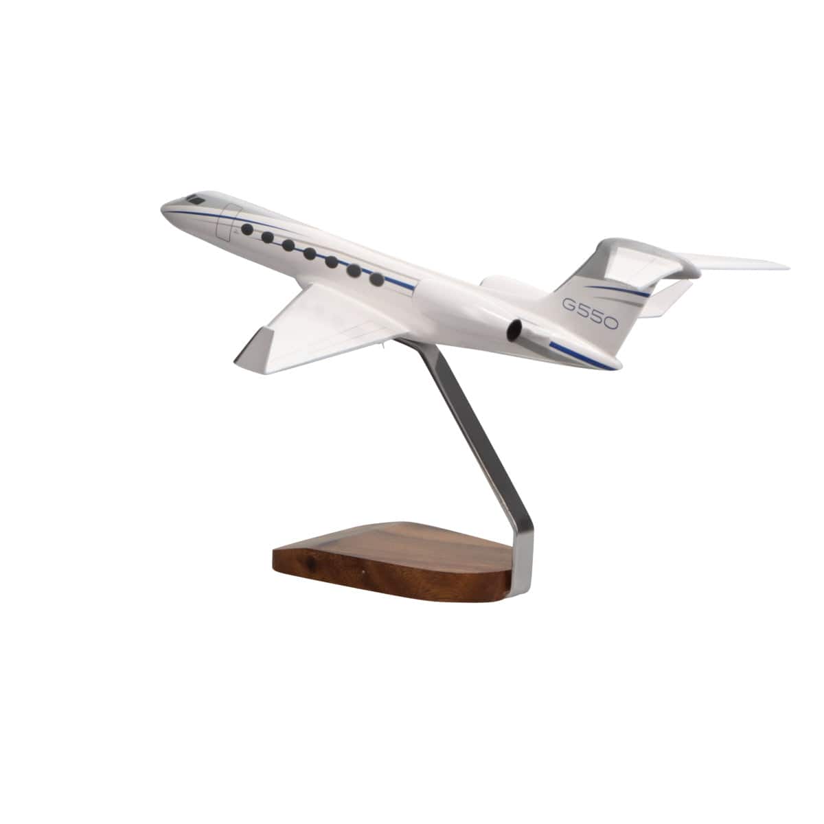 High Flying Models Aircraft Models Gulfstream G550 Large Mahogany Model