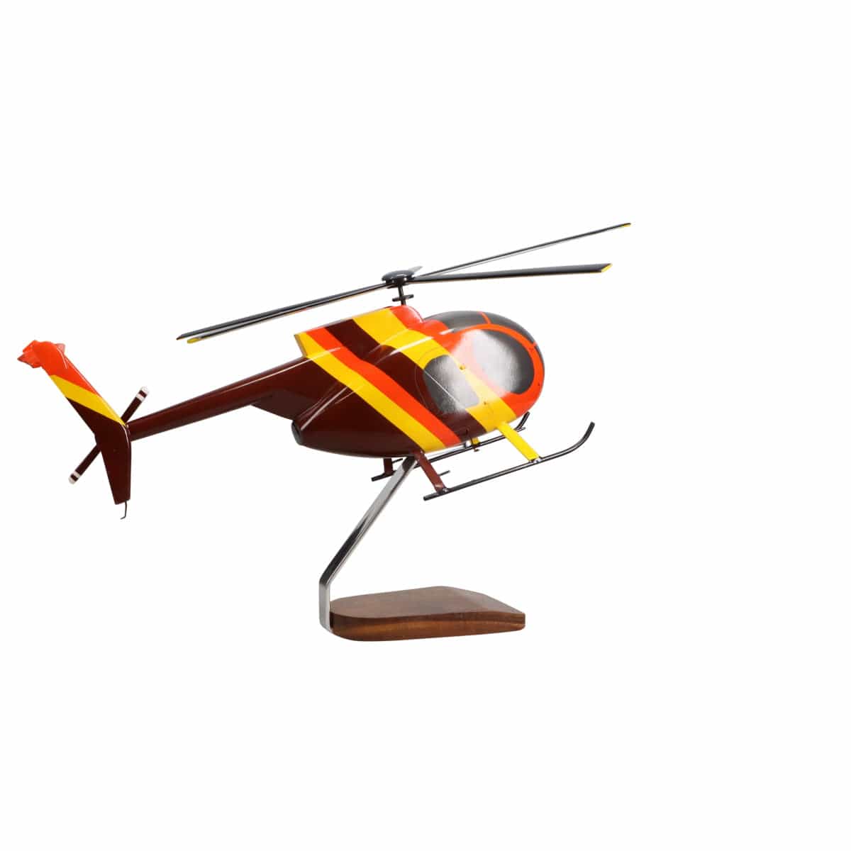 High Flying Models Aircraft Models Hughes Helicopters 500D Magnum PI Large Mahogany Model