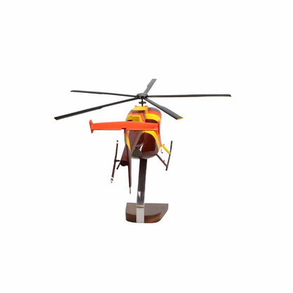 High Flying Models Aircraft Models Hughes Helicopters 500D Magnum PI Large Mahogany Model