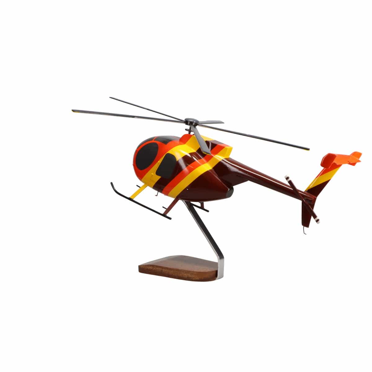 High Flying Models Aircraft Models Hughes Helicopters 500D Magnum PI Large Mahogany Model