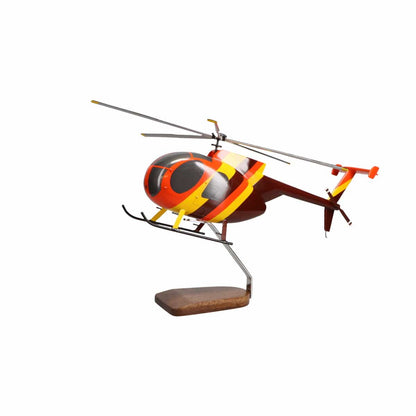 High Flying Models Aircraft Models Hughes Helicopters 500D Magnum PI Large Mahogany Model