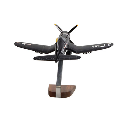 High Flying Models Aircraft Models Jim Tobul F4U-4 Corsair Large Mahogany Model