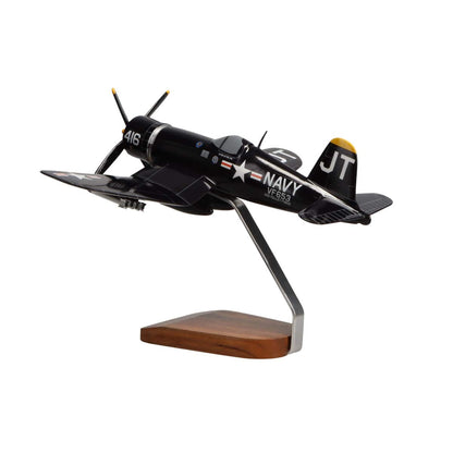High Flying Models Aircraft Models Jim Tobul F4U-4 Corsair Large Mahogany Model