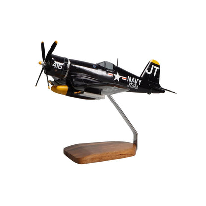High Flying Models Aircraft Models Jim Tobul F4U-4 Corsair Large Mahogany Model