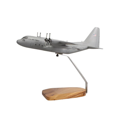 High Flying Models Aircraft Models Lockheed C-130H Hercules (Grey) Large Mahogany Model