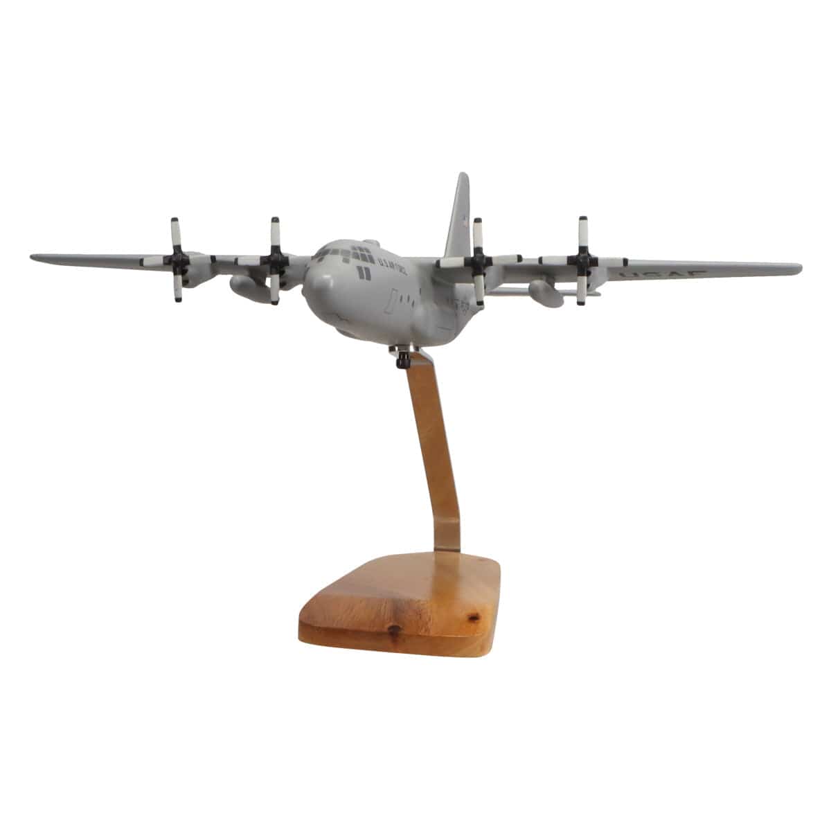 High Flying Models Aircraft Models Lockheed C-130H Hercules (Grey) Large Mahogany Model