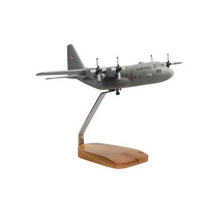 High Flying Models Aircraft Models Lockheed C-130H Hercules (Grey) Large Mahogany Model