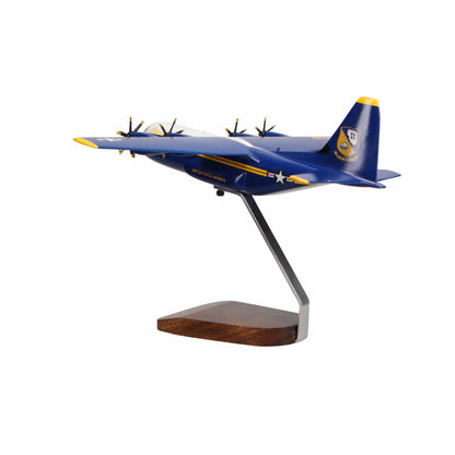 High Flying Models Aircraft Models Lockheed C-130J® New Fat Albert Airlines U.S. Navy Blue Angels Large Mahogany Model