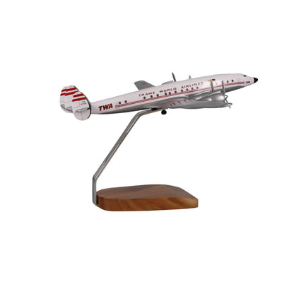 High Flying Models Aircraft Models Lockheed L-1649 Starliner TWA (Trans World Airlines) Large Mahogany Model