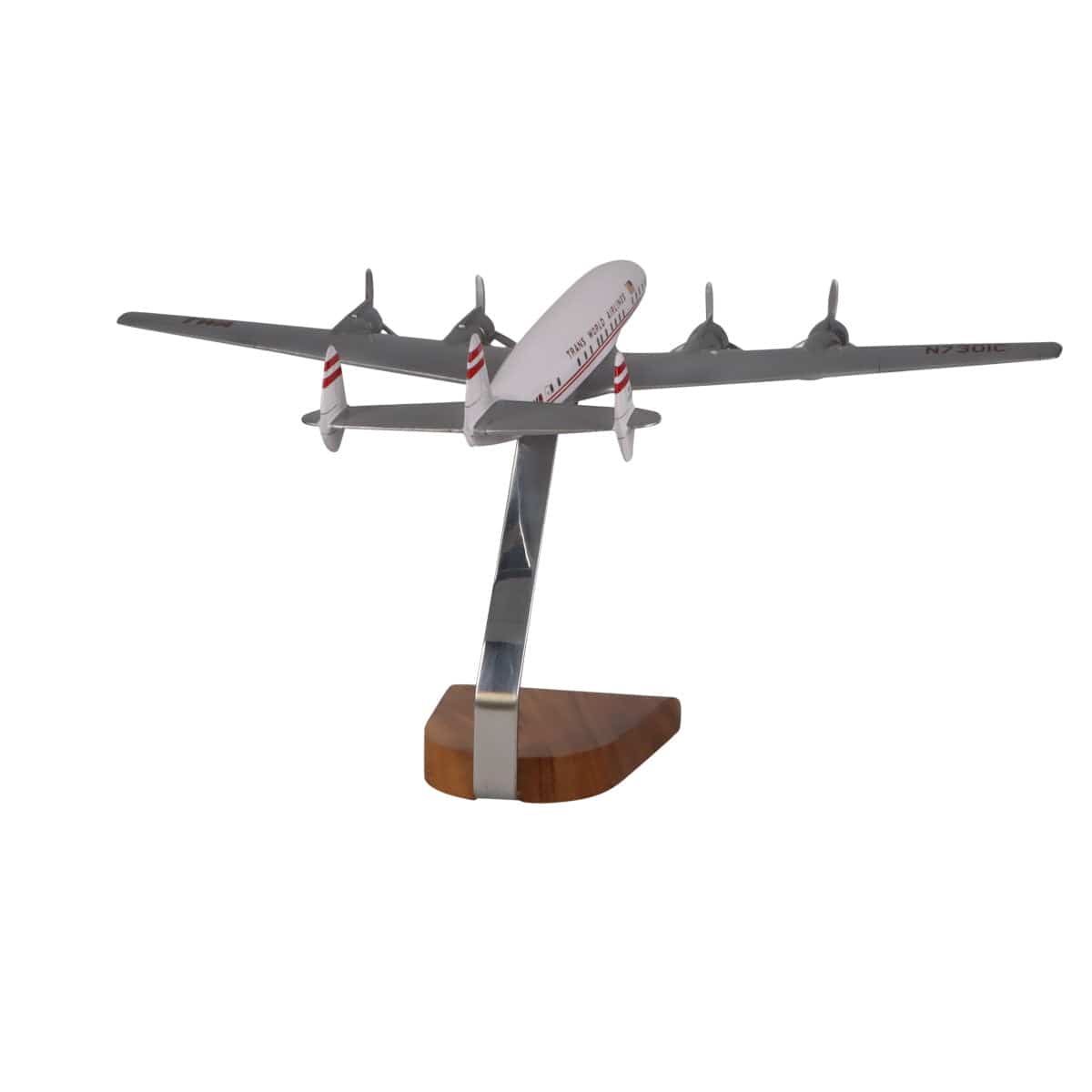 High Flying Models Aircraft Models Lockheed L-1649 Starliner TWA (Trans World Airlines) Large Mahogany Model