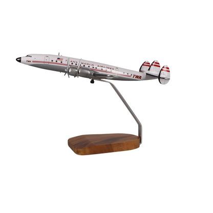 High Flying Models Aircraft Models Lockheed L-1649 Starliner TWA (Trans World Airlines) Large Mahogany Model
