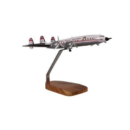 High Flying Models Aircraft Models Lockheed L-1649 Starliner TWA (Trans World Airlines) Large Mahogany Model