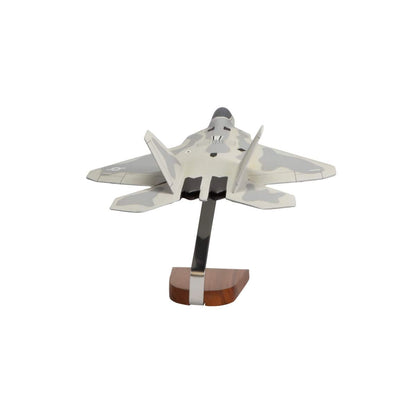 High Flying Models Aircraft Models Lockheed Martin F-22 Raptor Large Mahogany Model