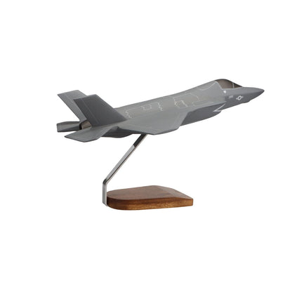 High Flying Models Aircraft Models Lockheed Martin F-35B JSF/STOVL U.S. Marine Corps Large Mahogany Model
